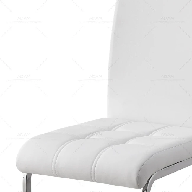 White PU Dining Chair-2